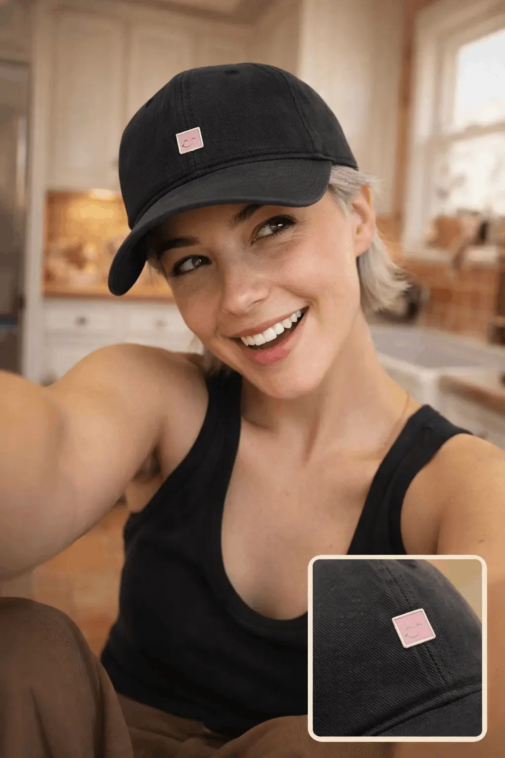 Original Instagram post Xyla generated from a hat product in a WooCommerce store