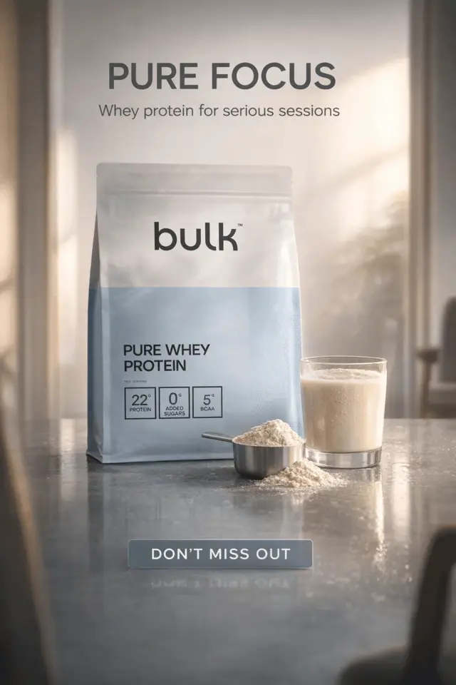 Studio campaign image for pure whey protein